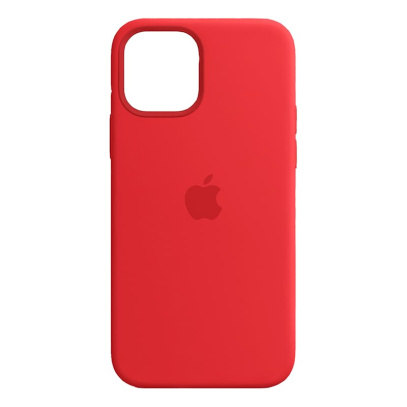 Чехол Silicone Case для Apple iPhone 12/12 Pro Red, красный