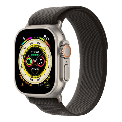 Ремешок для Apple Watch 38/40/41 mm WiWU Trail Loop Watch Band Чёрный/Серый