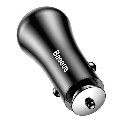 Автомобильное зарядное устройство Baseus 2 USB Quick Charge 18W Gentry Series Черный