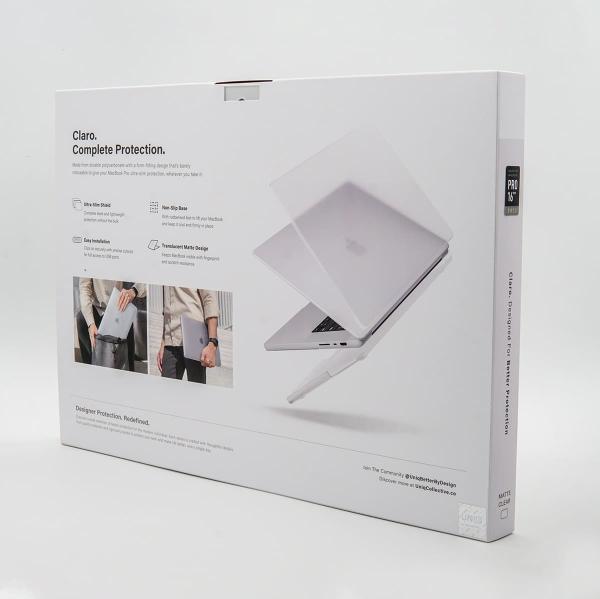 Чехол для Macbook Pro 16 (2021) UNIQ HUSK Pro Claro (MP16(2021)-CLAROMCLR) Прозрачный