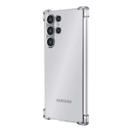 Чехол для Samsung Galaxy S24 Ultra с защитой камер, Прозрачный