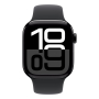 Apple Watch Series 10, 42 мм корпус из алюминия цвета «Jet Black», ремешок Sport Band размера M/L цвета «Black»
