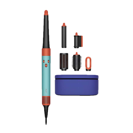 Стайлер Dyson AirWrap Complete Long HS08 (UK) Straight+Wavy, Ceramic Patina/Topaz, бирюзовый/оранжевый