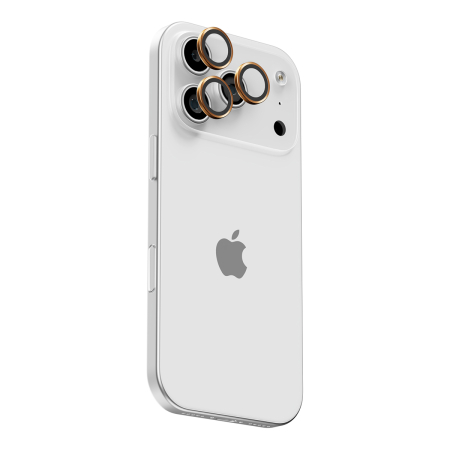 Защитное стекло для камеры iPhone 17 Pro/17 Pro Max uBear Extreme Metal Lens Shield Оранжевое
