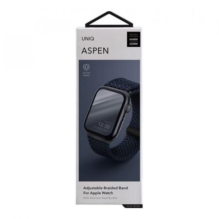 Ремешок для Apple Watch 42/44/45 mm UNIQ ASPEN Strap Braided (44MM-ASPOBLU) Синий