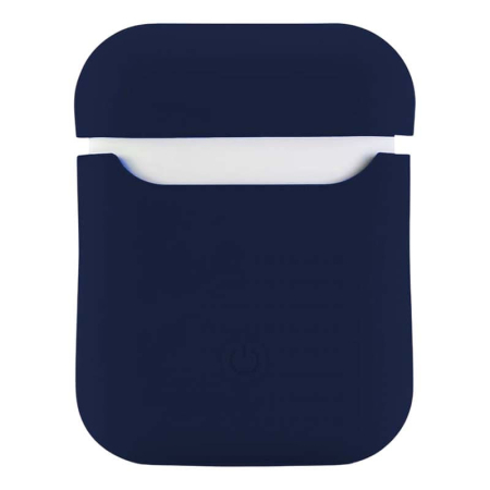 Чехол для Apple AirPods 1/2 Silicone Case Midnight Blue, тёмно-синий