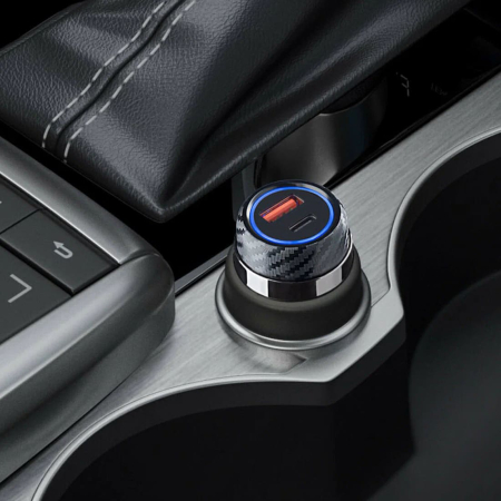 АЗУ Deppa USB A + USB-C, PD, QC 3.0, 52W (11213) Металл, графит