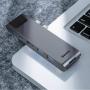 Переходник Baseus для MacBook HUB TB3 C+ (Dual Type-C to USB3.0/HDMI/Type-C/SD/Micro/LAN) (CAHUB-L0G) Deep Grey, тёмно-серый