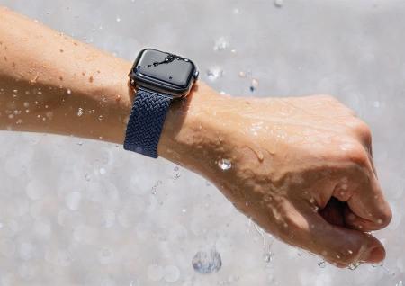 Ремешок для Apple Watch 42/44/45 mm UNIQ ASPEN Strap Braided (44MM-ASPOBLU) Синий