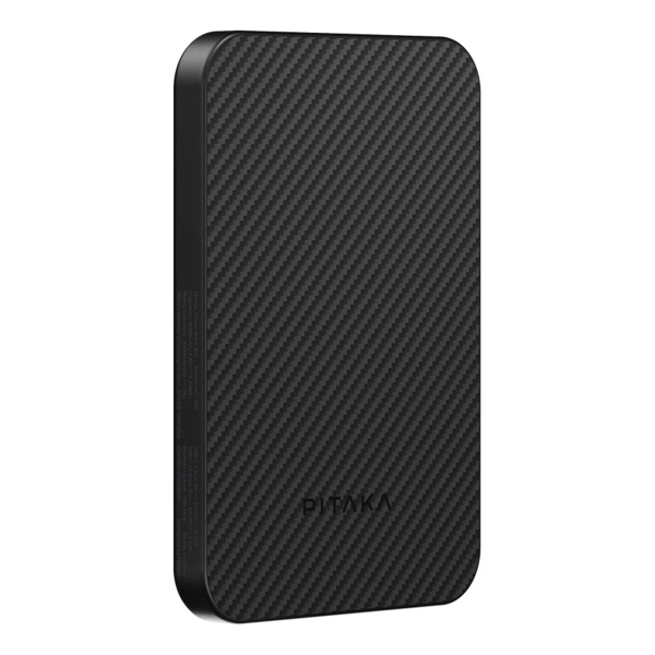 Внешний аккумулятор Pitaka 5000mAh Aramid Fiber Magnetic Power Bank Чёрный
